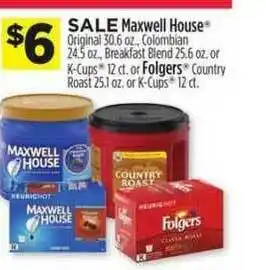 Dollar General Maxwell House Or Folgers offer