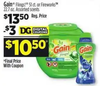 Dollar General Gain Flings Fireworks offer