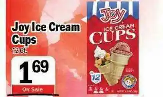 Holiday Foods Joy Ice Cream Cups offer