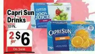 Holiday Foods Capri Sun Drinks offer