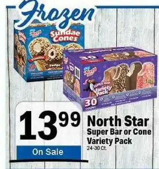 Holiday Foods North Star Super Bar Or Cone Variety Pack offer