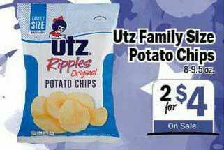 Holiday Foods Utz Family Size Potato Chips offer
