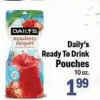 Holiday Foods Daily's Ready To Drink Pouches offer