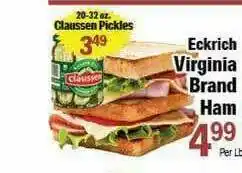 Holiday Foods Eckrich Virginia Brand Ham offer