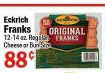 Holiday Foods Eckrich Franks offer
