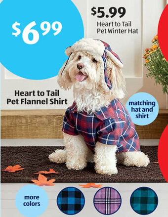 Aldi Heart to Tail Pet Winter Hat offer
