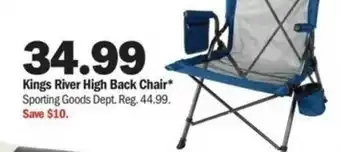 Meijer Kings River High Black Chair offer