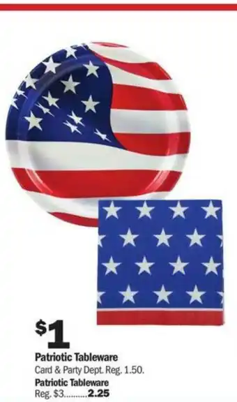 Meijer Patriotic Tableware offer