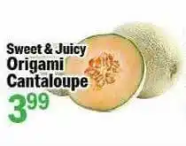 Holiday Foods Sweet&juicy Origami Cantaloupe offer