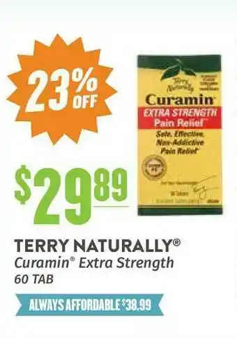 Natural Grocers Terry Naturally Curamin Extra Strength 23% Off offer