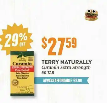 Natural Grocers Terry Naturally Curamin Extra Strength 29% Off offer