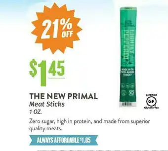 Natural Grocers The New Primal Meat Sticks 21% Off offer