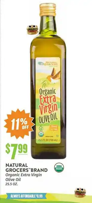 Natural Grocers Natural Grocers Brand Organic Extra Virgin Olive Oil 11% Off offer