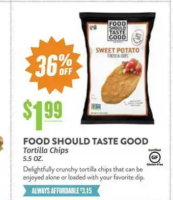 Natural Grocers Food Should Taste Good Tortilla Chips 36% Off offer