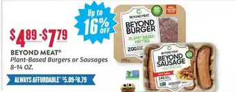 Natural Grocers Beyond Meat Plant-based Burgers Or Sausages Up To 16% Off offer