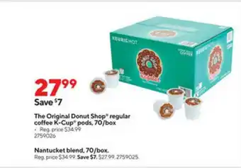Staples The Original Donut Shop Regular Coffee K-cup Pods offer