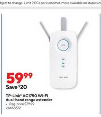 Tp-link Ac1750 Wi-fi Dual-band Range Extender