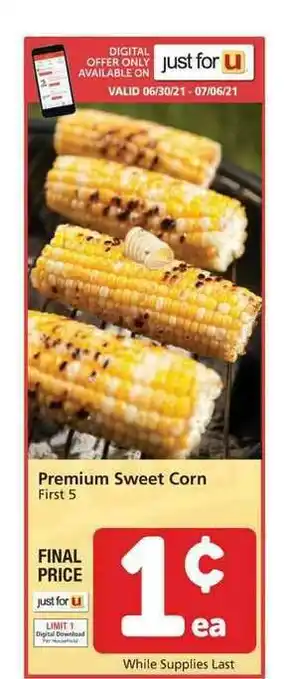 Albertsons Premium Sweet Corn offer