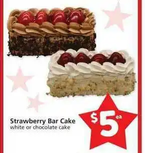 Albertsons Strawberry Bar Cake offer