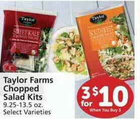 Albertsons Taylor Farms Chopped Salad Kits offer