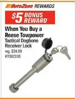 AutoZone Tactical Dogbone Receiver Lock Auto Zone Rewards offer
