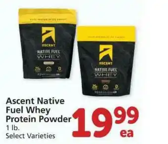Albertsons Ascent Native Fuel Whey Protein Powder offer