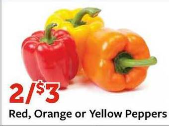 Fareway Red, Orange Or Yellow Peppers offer