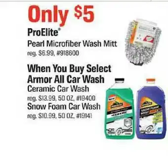 AutoZone Proelite Pearl Microfiber Wash Mitt offer