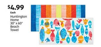 Aldi Huntington Home 30'' X 60'' Beach Towel offer