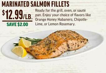 Central Market Marinated Salmon Fillets offer