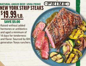 Central Market New York Strip Steaks offer