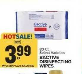 Food Lion Bactive Disinfecting Wipes offer