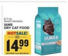 Food Lion Iams Dry Cat Food offer