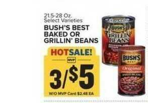 Food Lion Bush's Best Baked Or Grillin' Beans offer