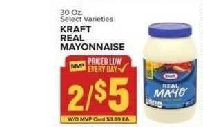 Food Lion Kraft Real Mayonnaise offer