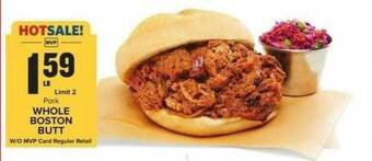 Food Lion Pork Whole Boston Butt offer