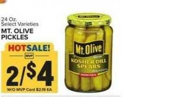 Food Lion Mt. Olive Pickles offer