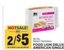 Food Lion Food Lion Delux American Single offer