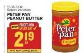 Food Lion Peter Pan Peanut Butter offer