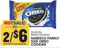 Food Lion Nabisco Family Size Oreo Cookies offer