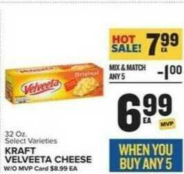 Food Lion Kraft Velveeta Cheese offer