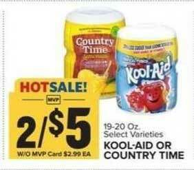 Food Lion Kool-Aid Or Country Time offer
