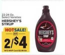 Food Lion Hershey's Syrup offer