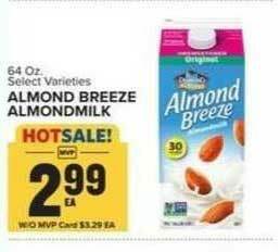 Food Lion Almond Breeze Almondmilk 64 Oz offer