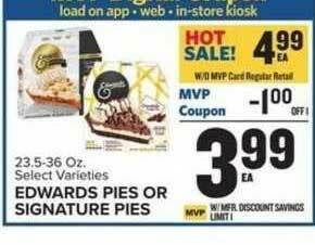 Food Lion Edwards Pies Or Signature Pies offer