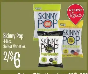Jewel-Osco Skinny Pop 4-6 Oz offer
