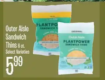 Jewel-Osco Outer Aisle Sandwich Thins 6 Ct. offer