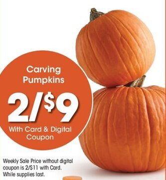 Kroger Carving Pumpkins offer
