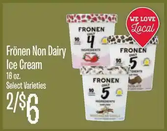 Jewel-Osco Frönen Nonn Dairt Ice Cream 16 Oz offer