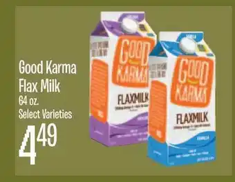 Jewel-Osco Good Karma Flax Milk 64 Oz offer